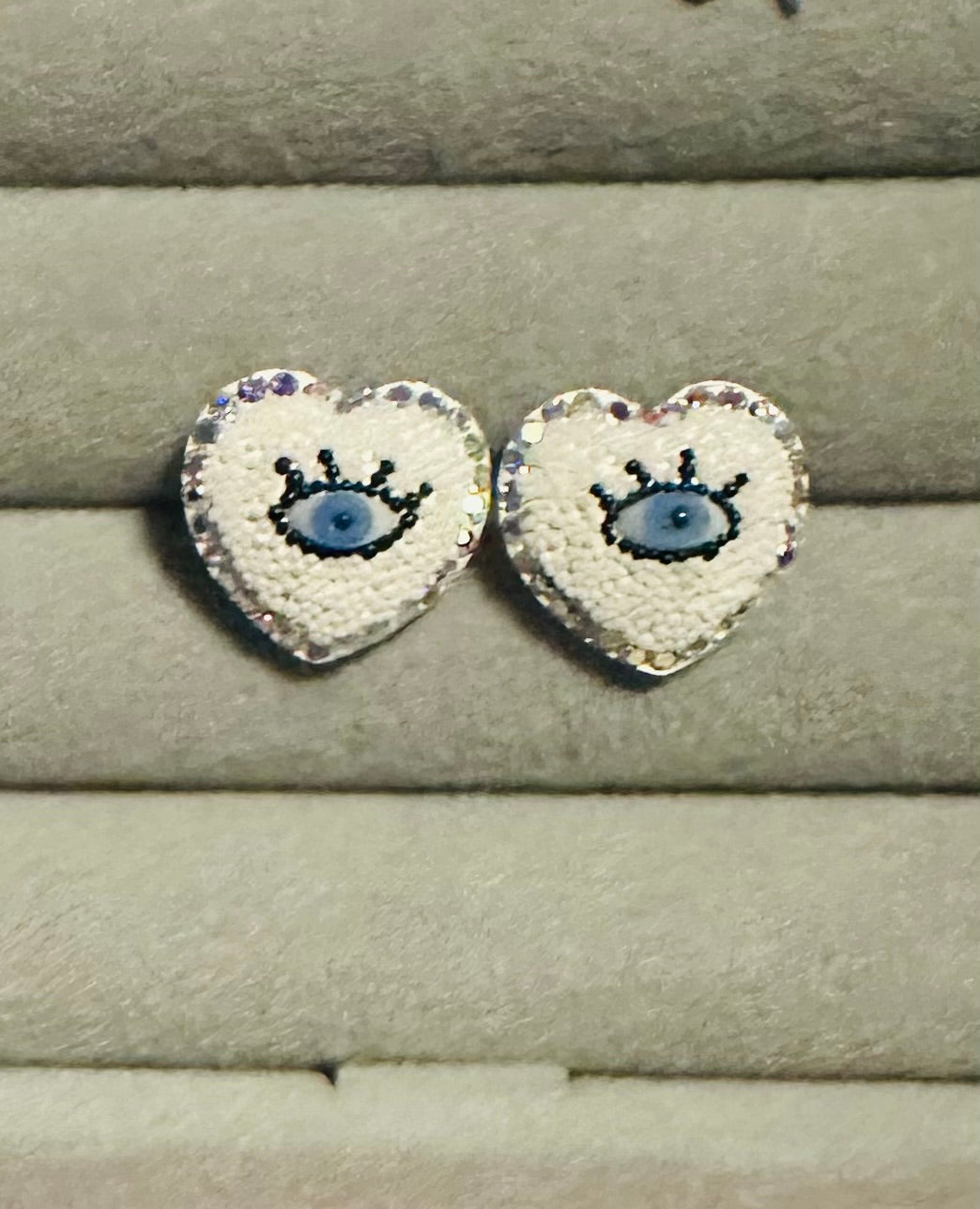 Evil eye earrings. Plata 925